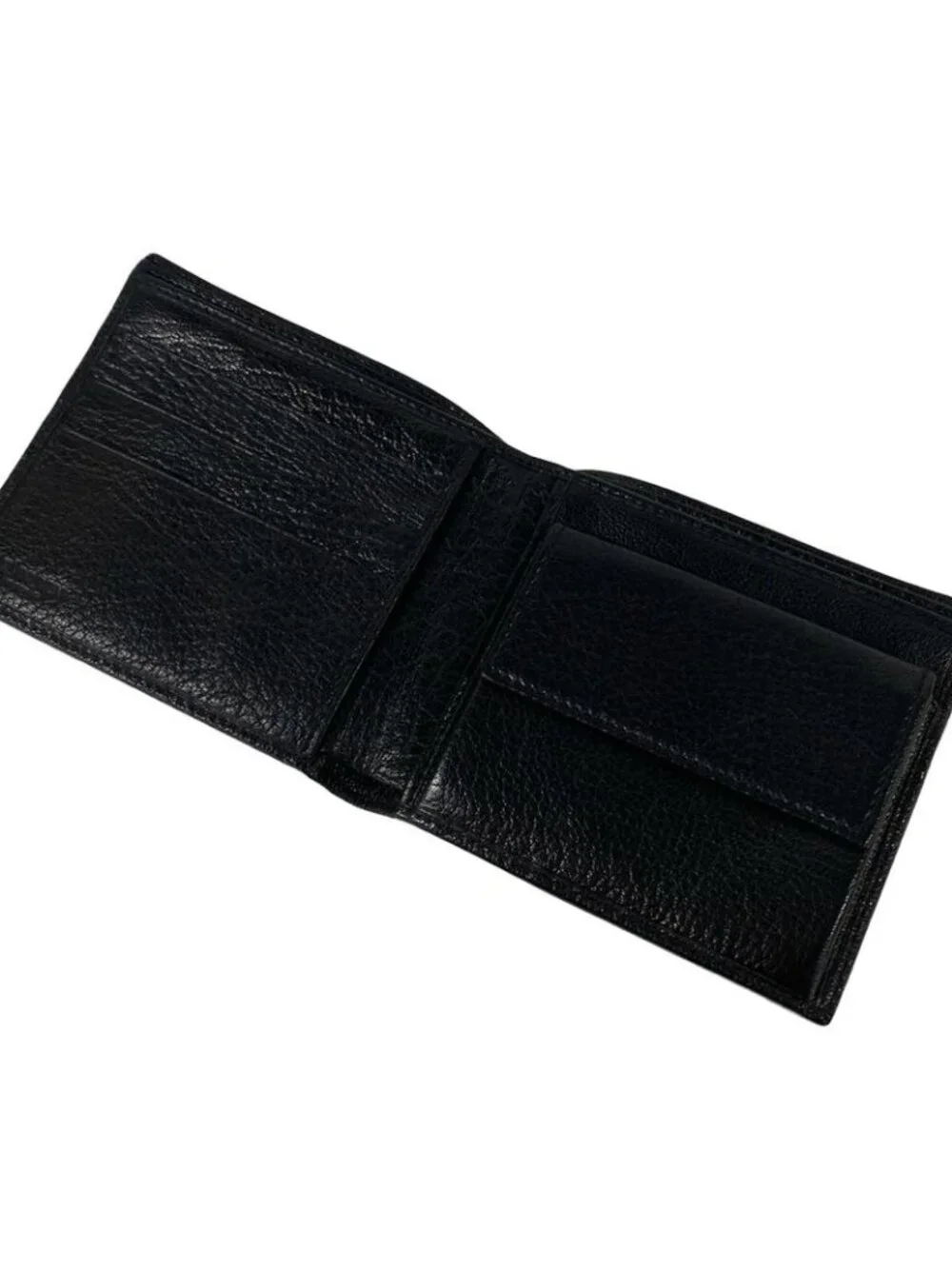 Saint Laurent Yves Rive Gauche Bifold Wallet Black Leather - Picture 3 of 6